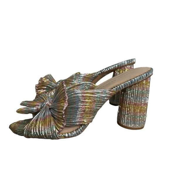 Loeffler Randall Penny Pleated Bow Heels sz 8 - Picture 5 of 12